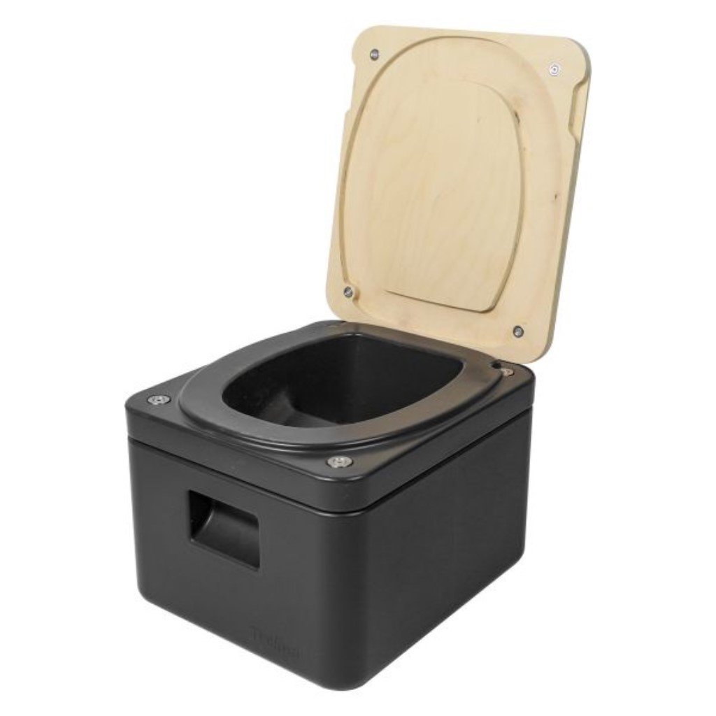 Camping Outdoor Toilette mobil WC mit Sitz mit Deckel tragbare Eimert,  75,95 €