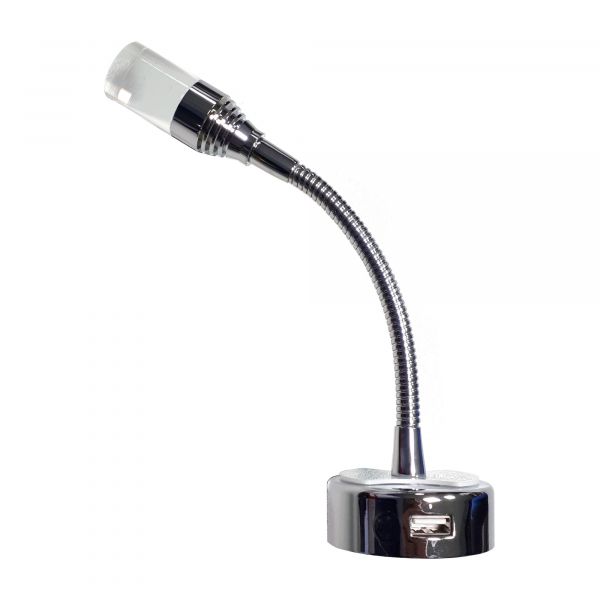 2 Stk 12V LED Touch Dimmbare Lampe USB Spot Leselicht für Campervan Caravan  Boat